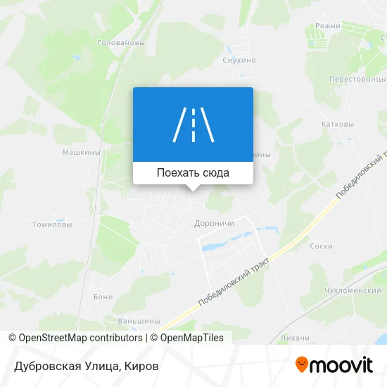 Карта Дубровская Улица