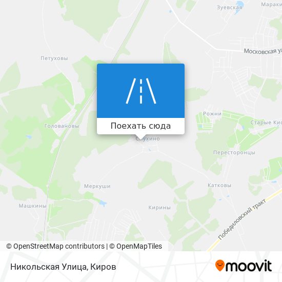 Карта Никольская Улица
