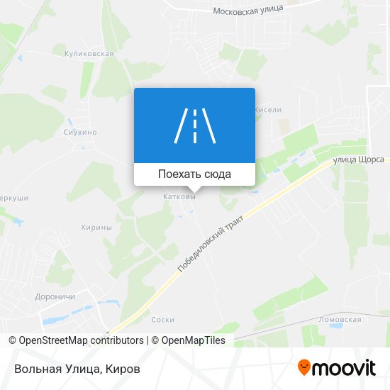 Карта Вольная Улица