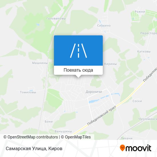 Карта Самарская Улица