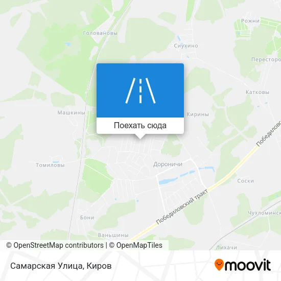 Карта Самарская Улица