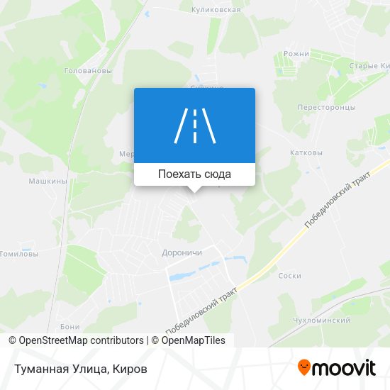 Карта Туманная Улица