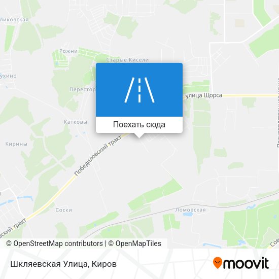 Карта Шкляевская Улица