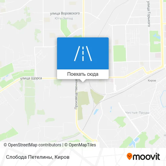 Карта Слобода Петелины