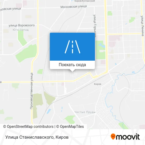 Карта Улица Станиславского