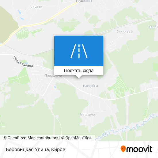 Карта Боровицкая Улица