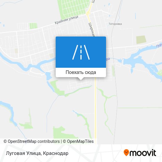 Карта Луговая Улица