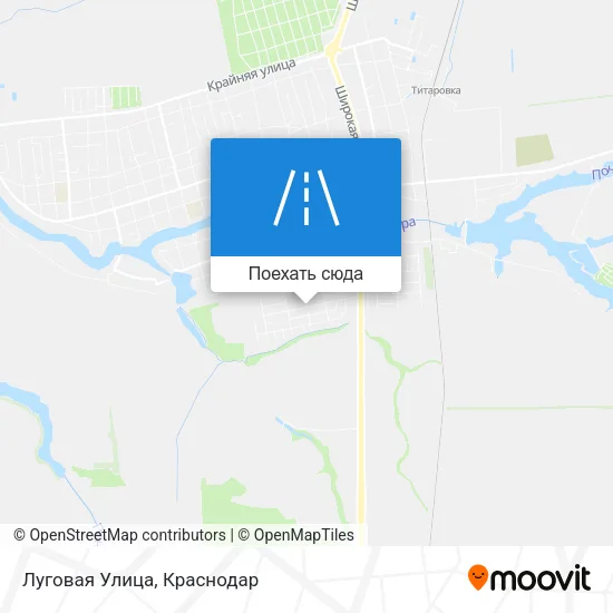 Карта Луговая Улица