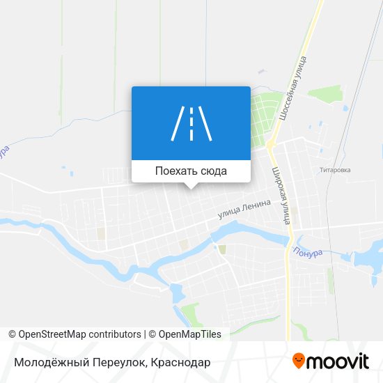 Карта Молодёжный Переулок