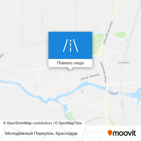 Карта Молодёжный Переулок
