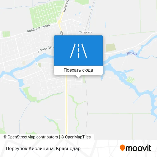 Карта Переулок Кислицина