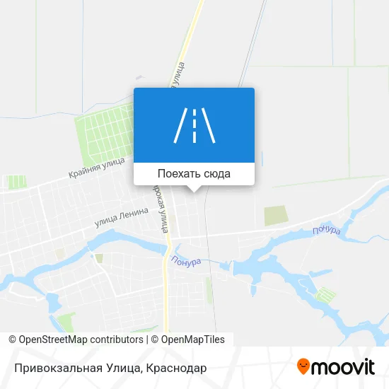 Карта Привокзальная Улица
