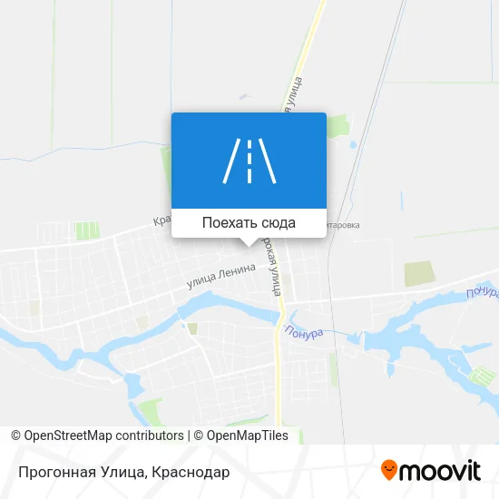 Карта Прогонная Улица
