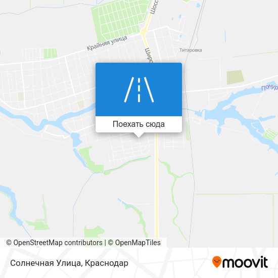 Карта Солнечная Улица