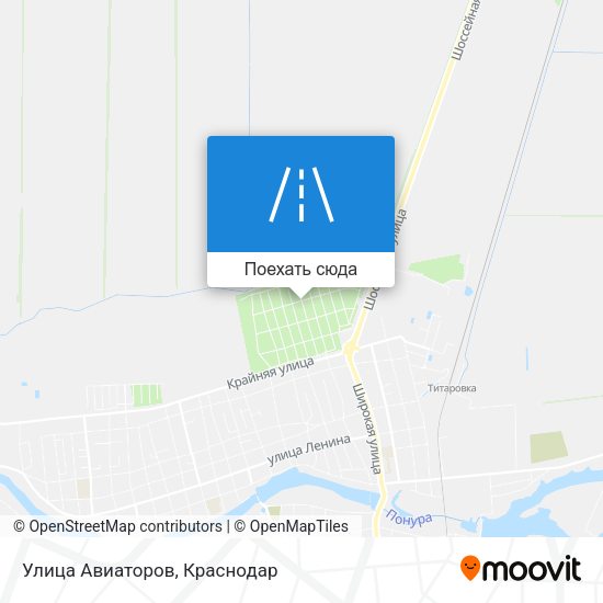 Карта Улица Авиаторов