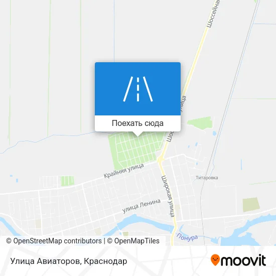 Карта Улица Авиаторов