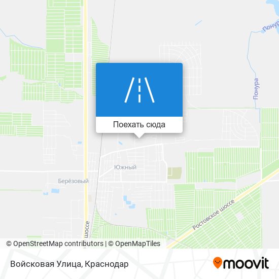Карта Войсковая Улица