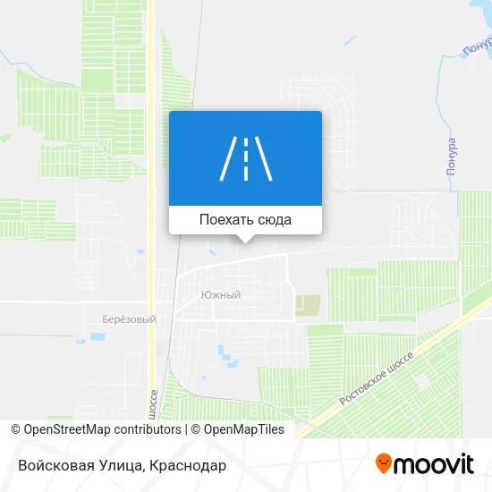 Карта Войсковая Улица