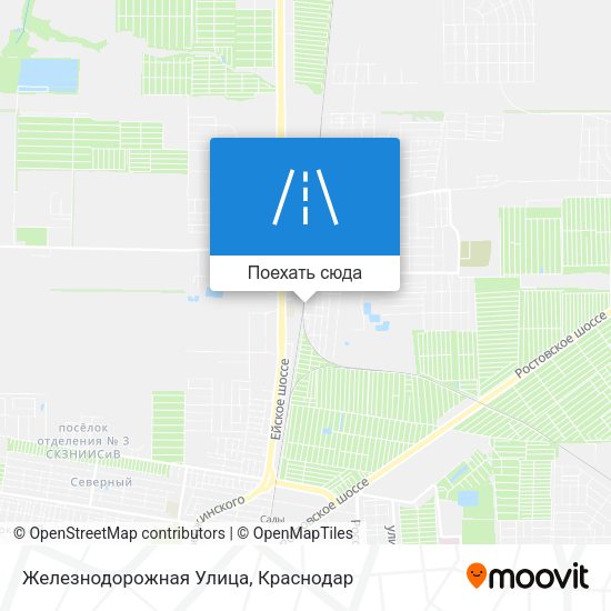 Карта Железнодорожная Улица
