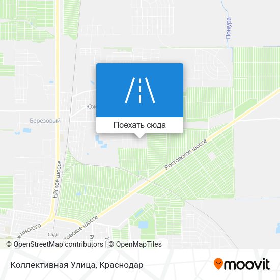 Карта Коллективная Улица