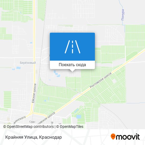 Карта Крайняя Улица