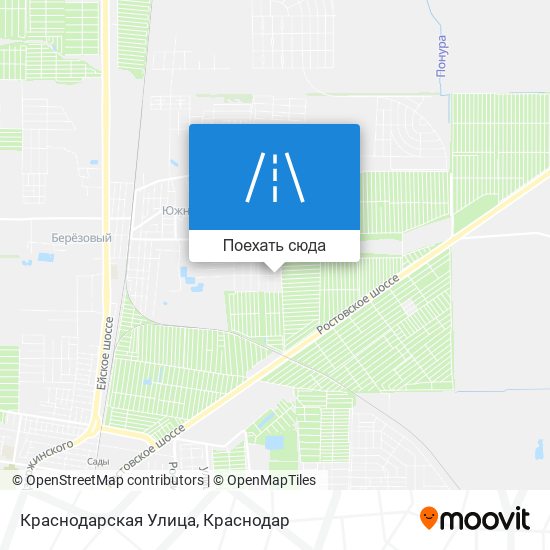 Карта Краснодарская Улица