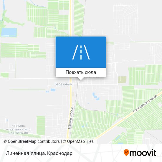 Карта Линейная Улица