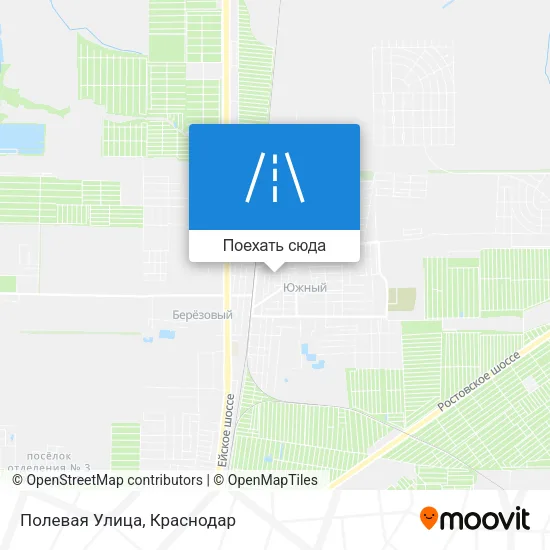 Карта Полевая Улица