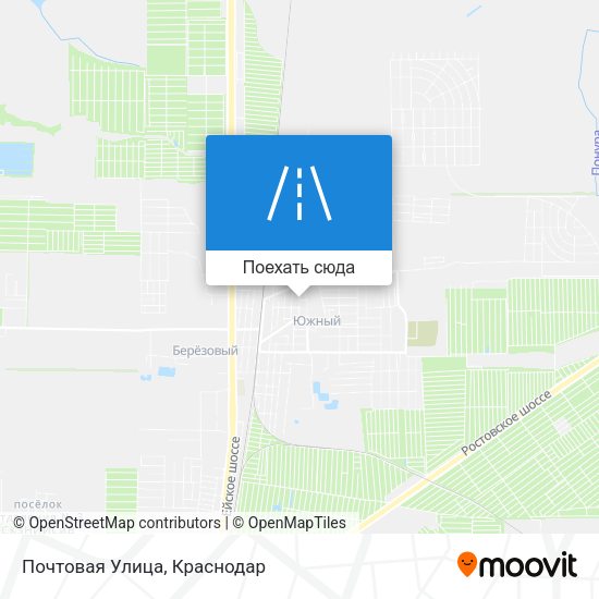 Карта Почтовая Улица