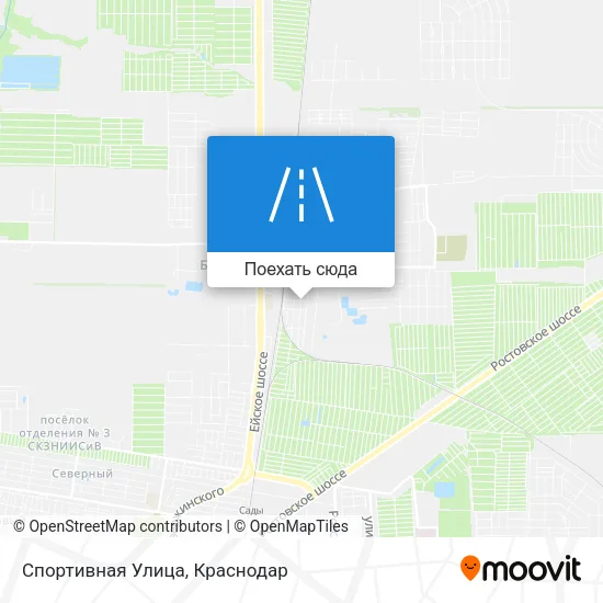 Карта Спортивная Улица