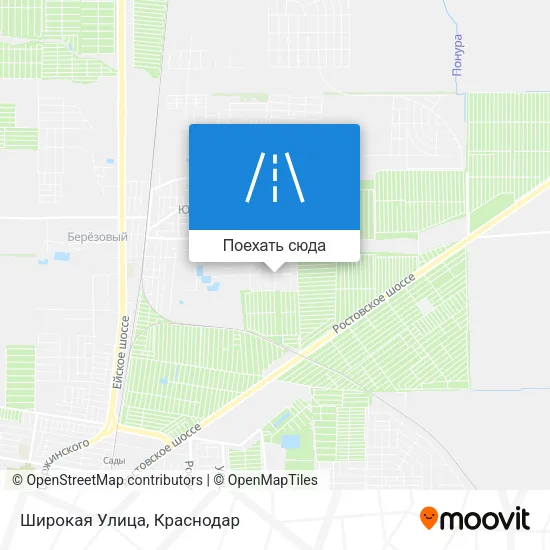 Карта Широкая Улица