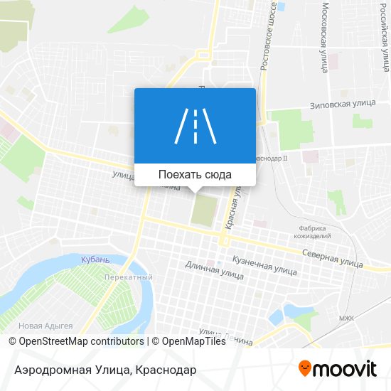 Карта Аэродромная Улица