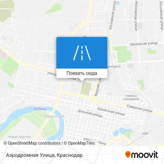 Карта Аэродромная Улица
