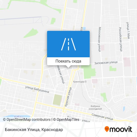Карта Бакинская Улица