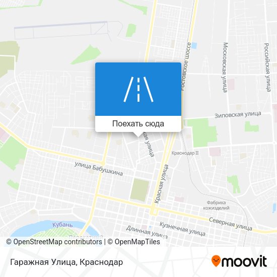 Карта Гаражная Улица