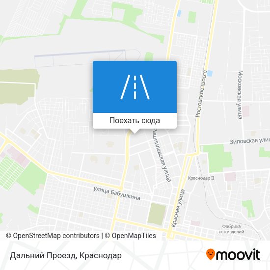 Карта Дальний Проезд