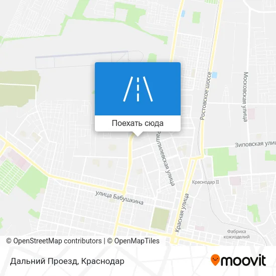 Карта Дальний Проезд