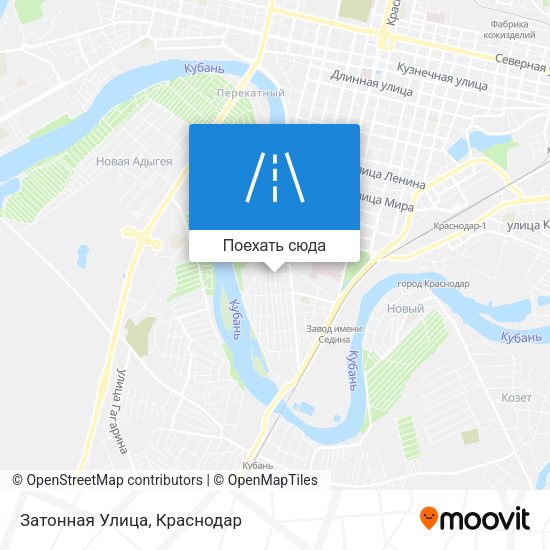 Карта Затонная Улица