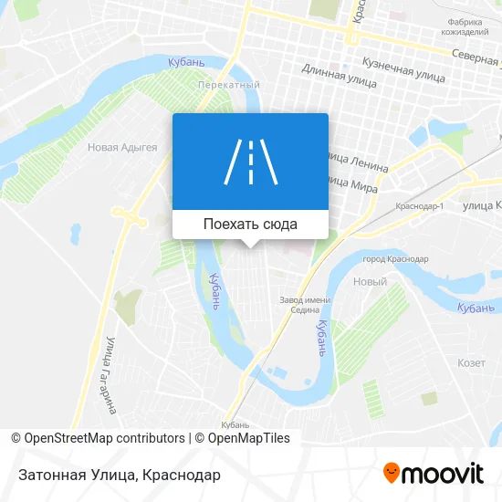 Карта Затонная Улица