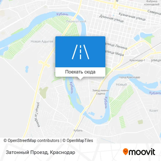 Карта Затонный Проезд