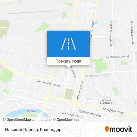 Карта Ильский Проезд