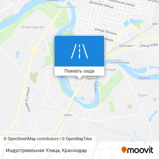 Карта Индустриальная Улица