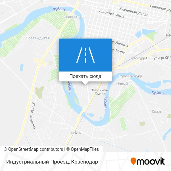 Карта Индустриальный Проезд