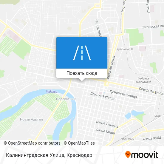 Карта Калининградская Улица