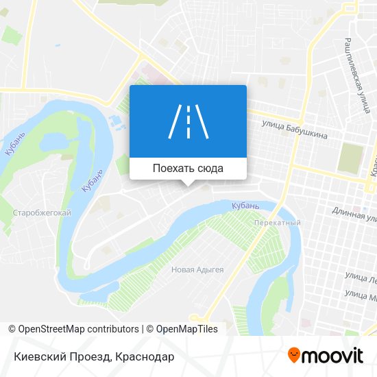 Карта Киевский Проезд
