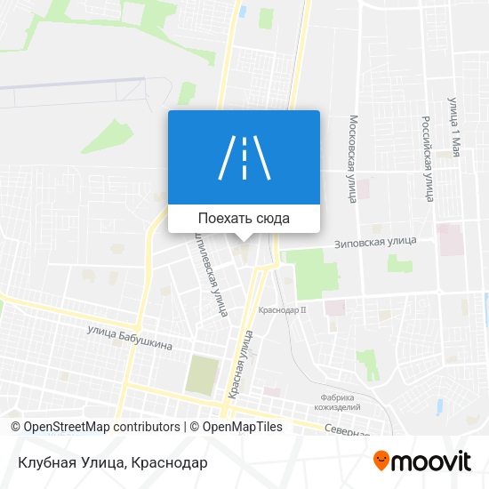 Карта Клубная Улица