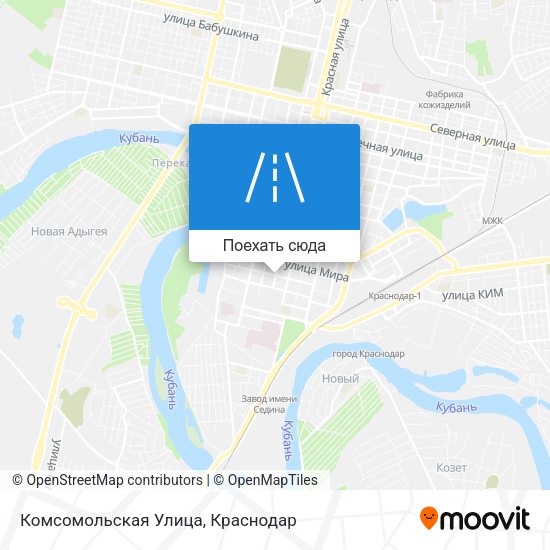 Карта Комсомольская Улица