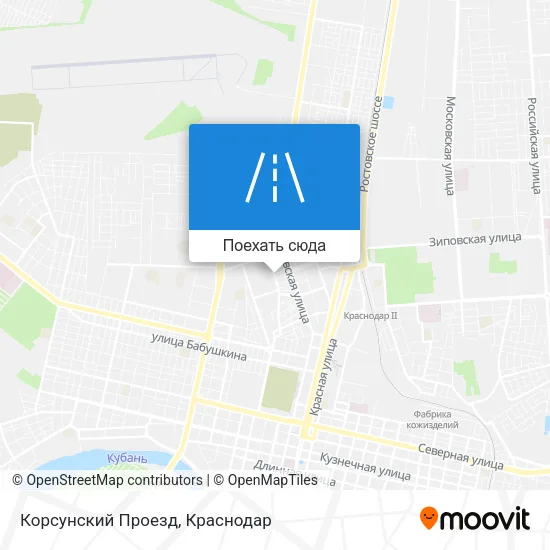 Карта Корсунский Проезд