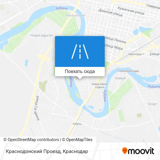 Карта Краснодонский Проезд