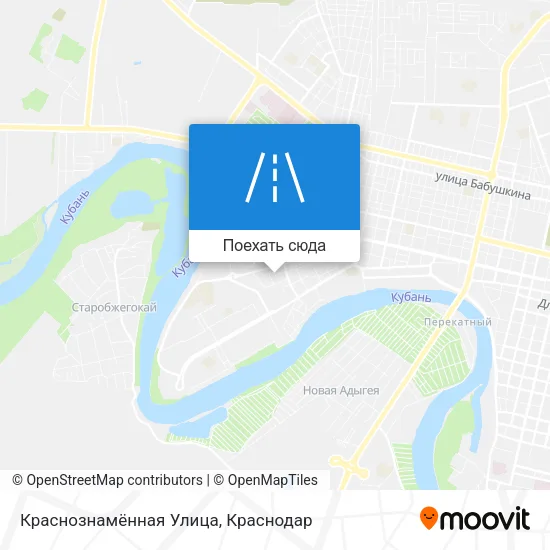 Карта Краснознамённая Улица